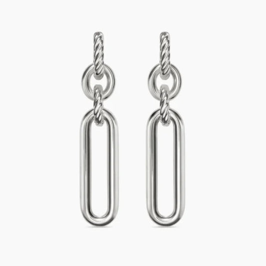 Serpenta Milano Earrings | Italian 925 Silver (54mm)