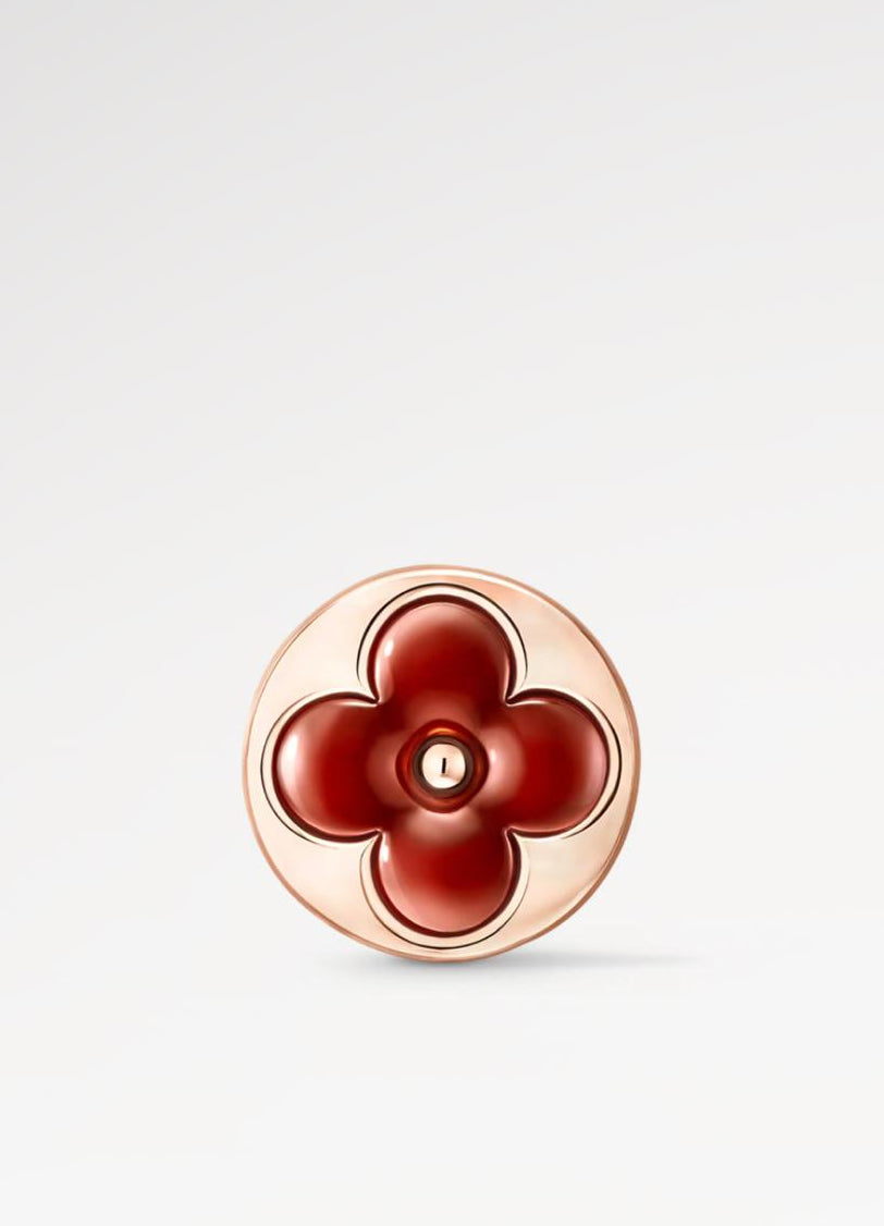 Luce di Perla Sun Ear Stud  on a light gray background