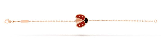 Lucky Spring bracelet, open wings ladybug