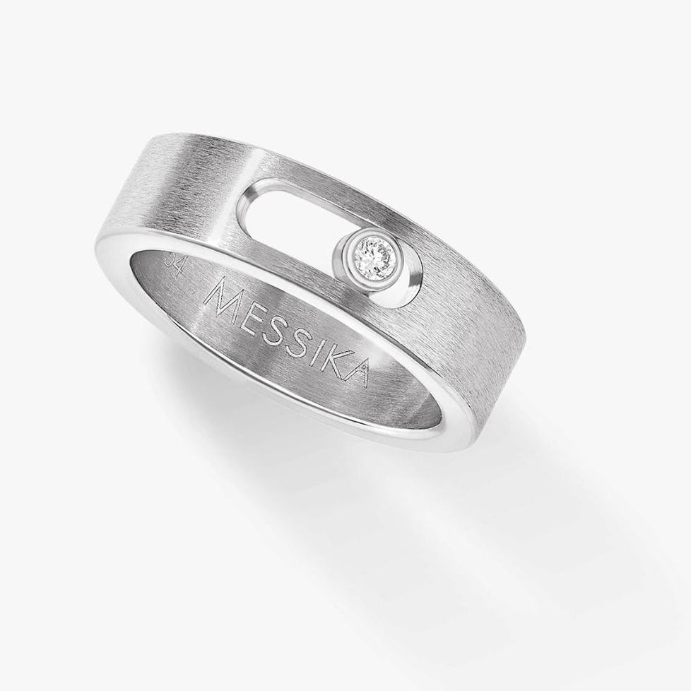 Titanium & Floating diamond on a white background