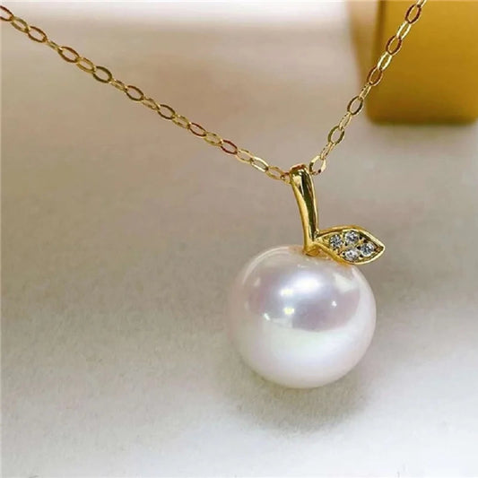 Aurélisia | White Akoya Pearl | Apple Elegance