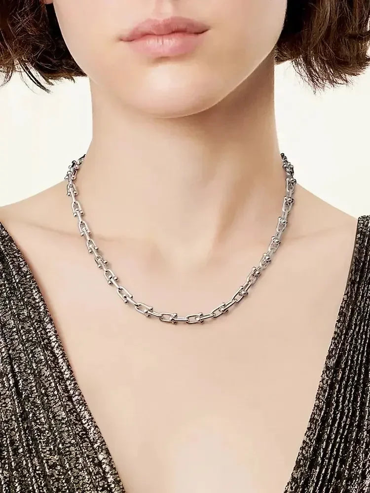 Gravona | 925 Silver Gold-Plated | Horseshoe Clasp