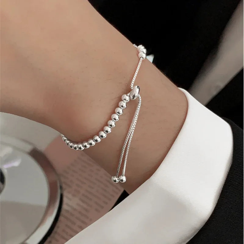 Silver Sphere | 925 Sterling | Adjustable Elegance