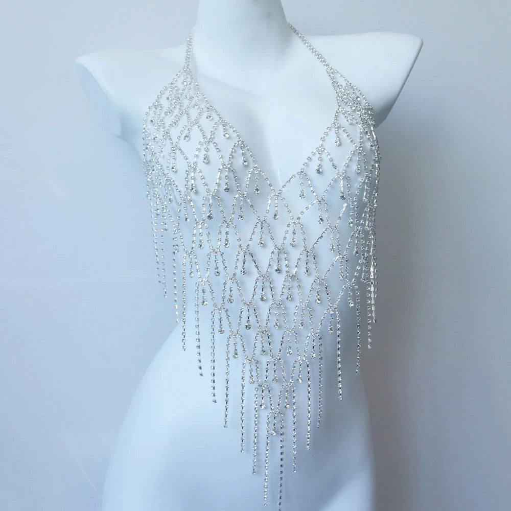 Auremesh | Crystal Halter Body Chain