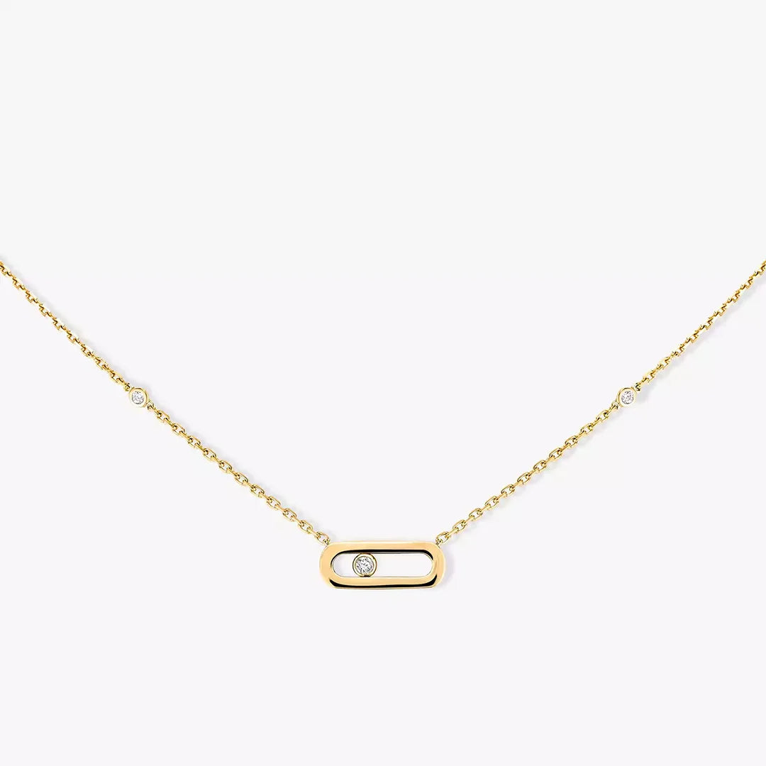 Oval Spark | 18K Gold-Plated | Zircon Necklace