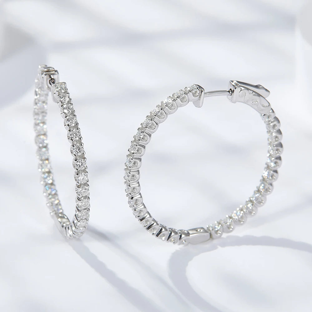Auréline | Moissanite Hoop Brilliance