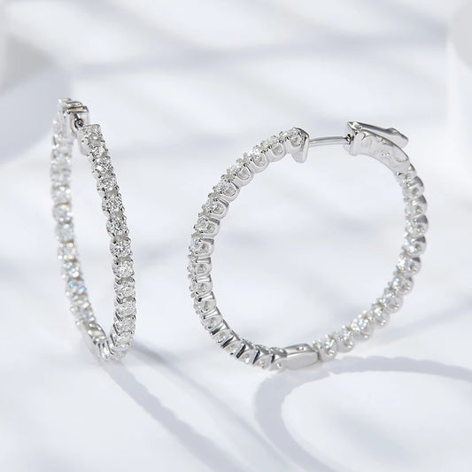 Auréline | Moissanite Hoop Brilliance