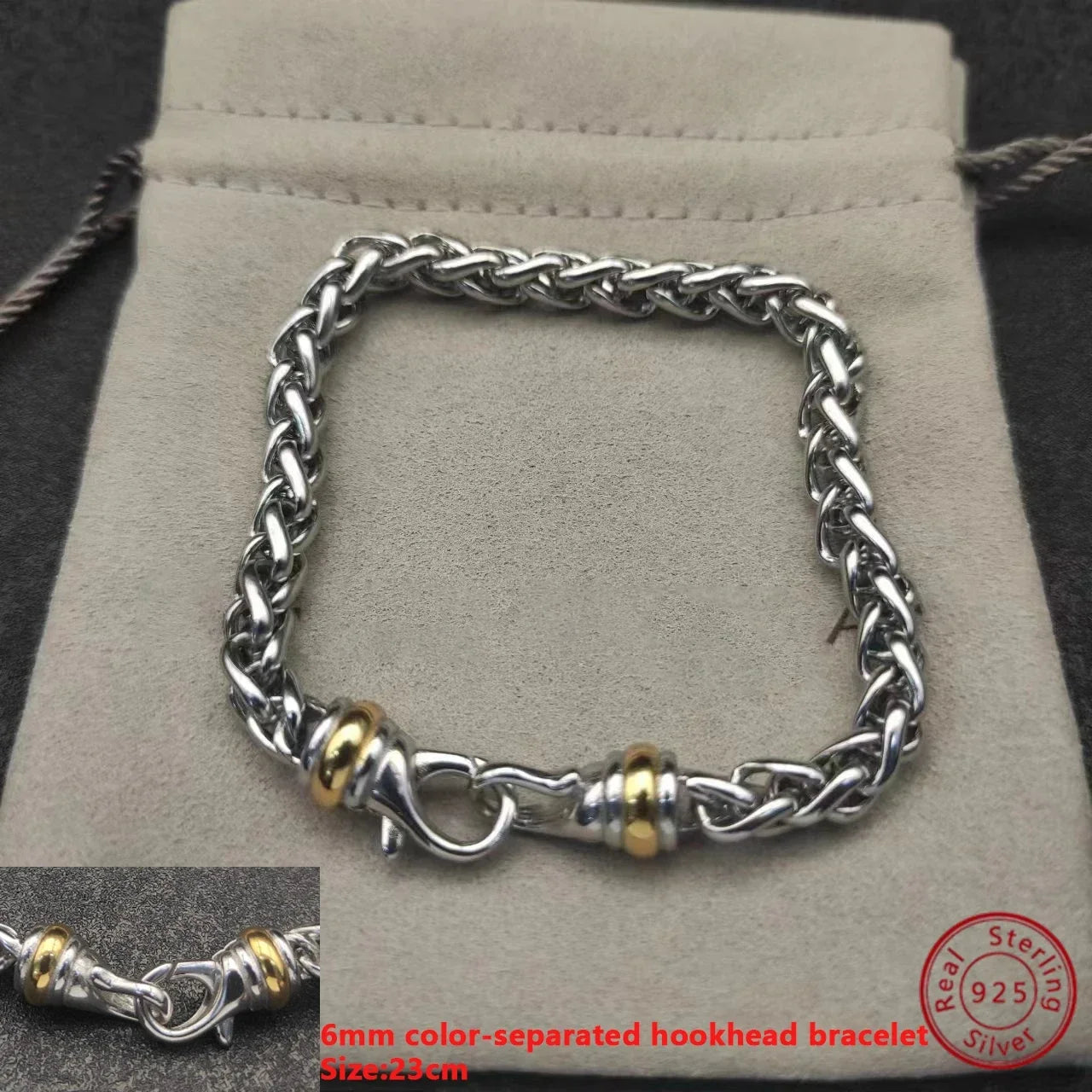 Éléganta | 925 Silver & Gold-Plated | Hookhead Byzantine