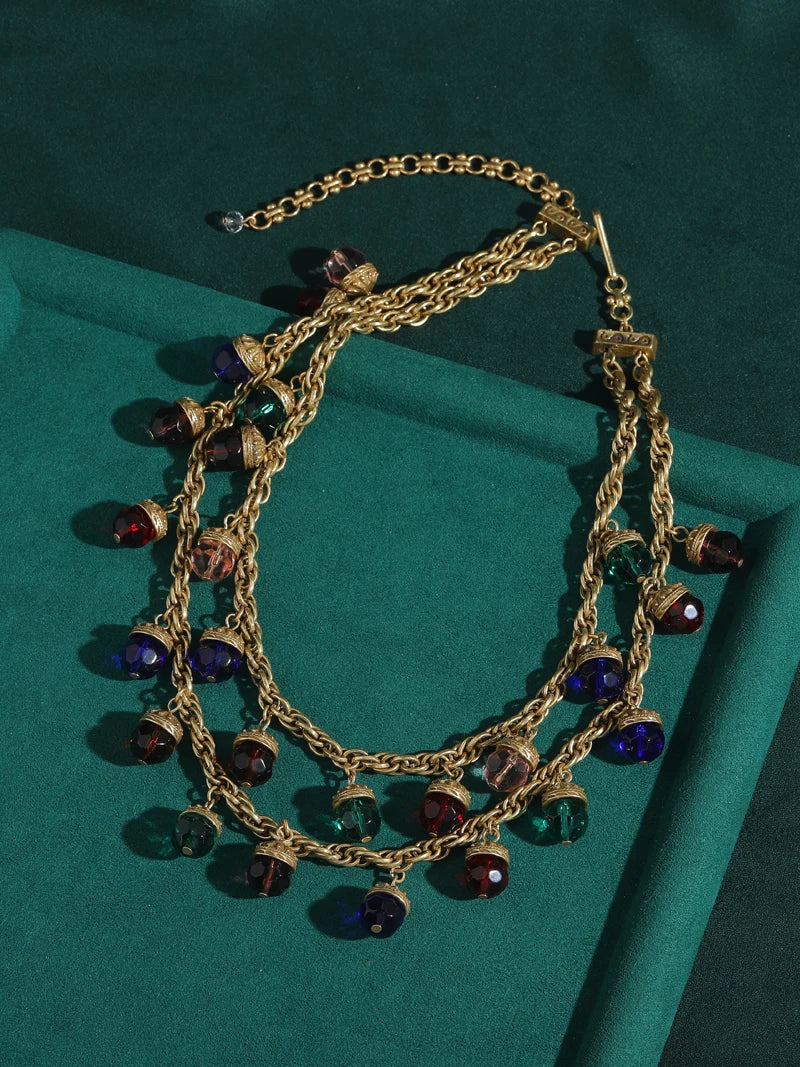 Bellora Layers Necklace | 24K Gold Vintage Charm