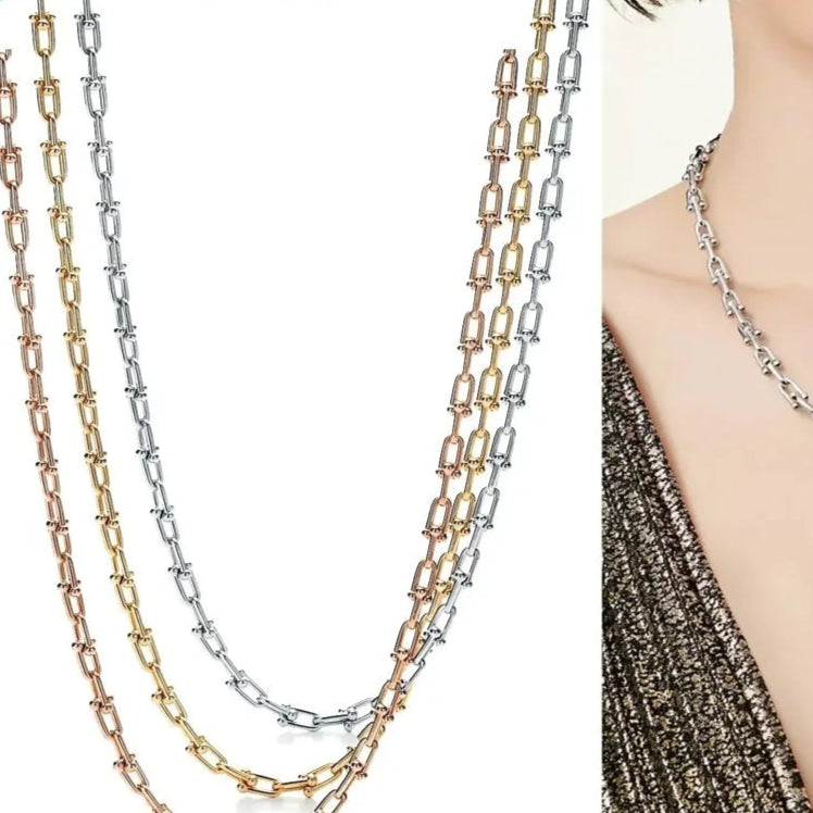 Gravona | 925 Silver Gold-Plated | Horseshoe Clasp