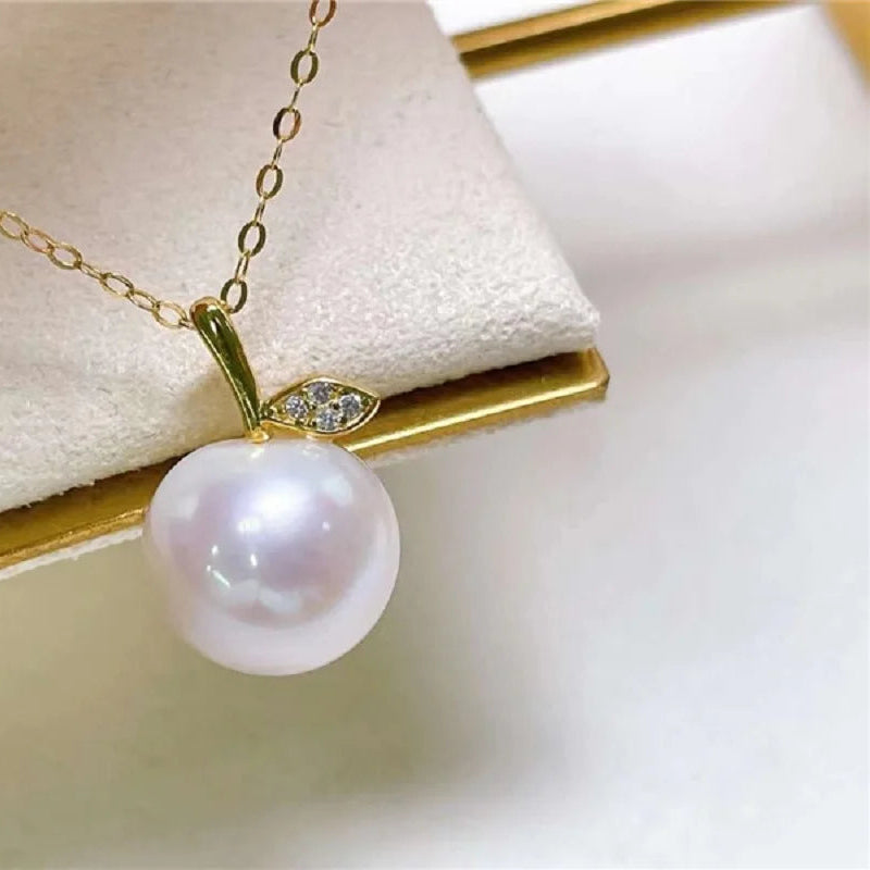 Aurélisia | White Akoya Pearl | Apple Elegance