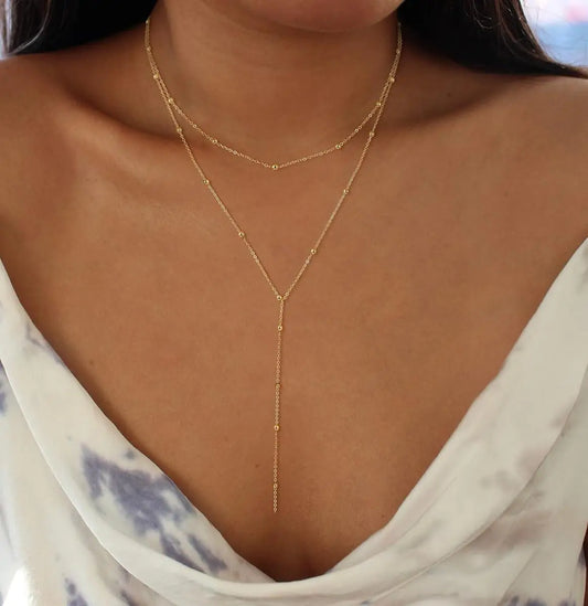 Éloria | Dainty Y-Lariat Elegance