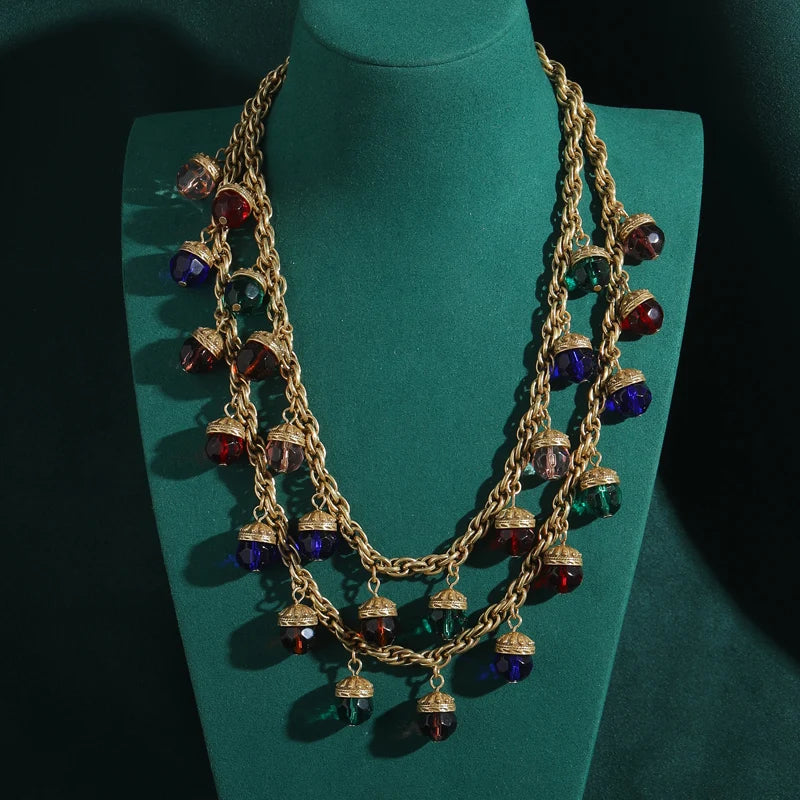 Bellora Layers Necklace | 24K Gold Vintage Charm