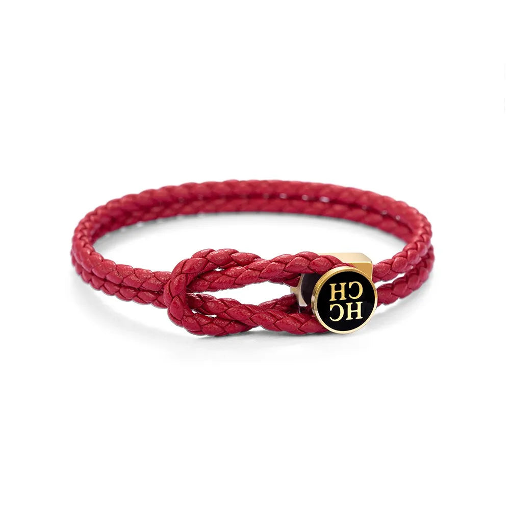 Cordalia | Red & Black Rope with Gold/Silver Accents