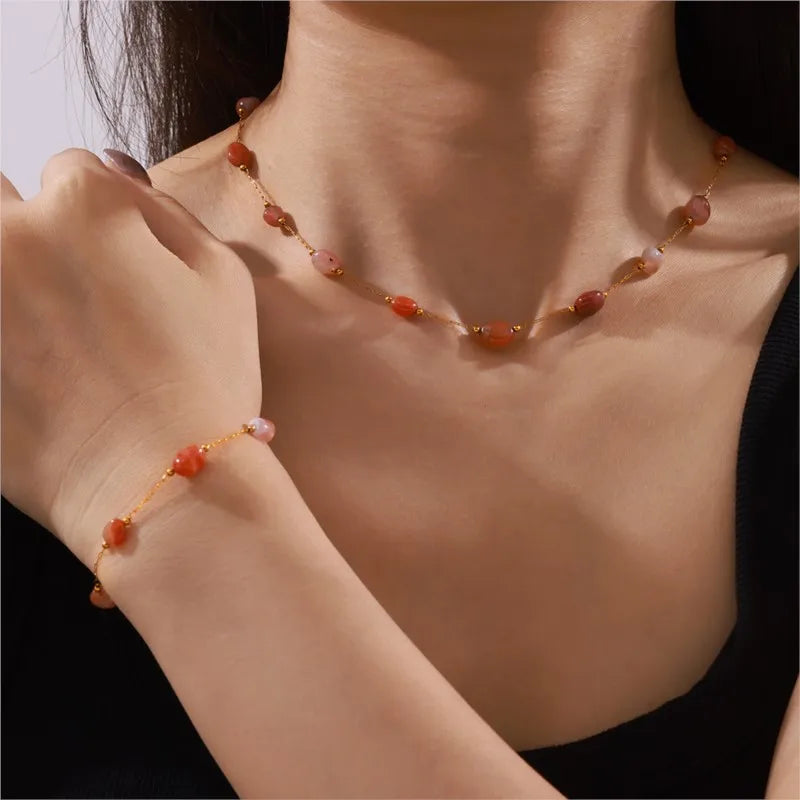 Aurevara | Natural Agate Glow