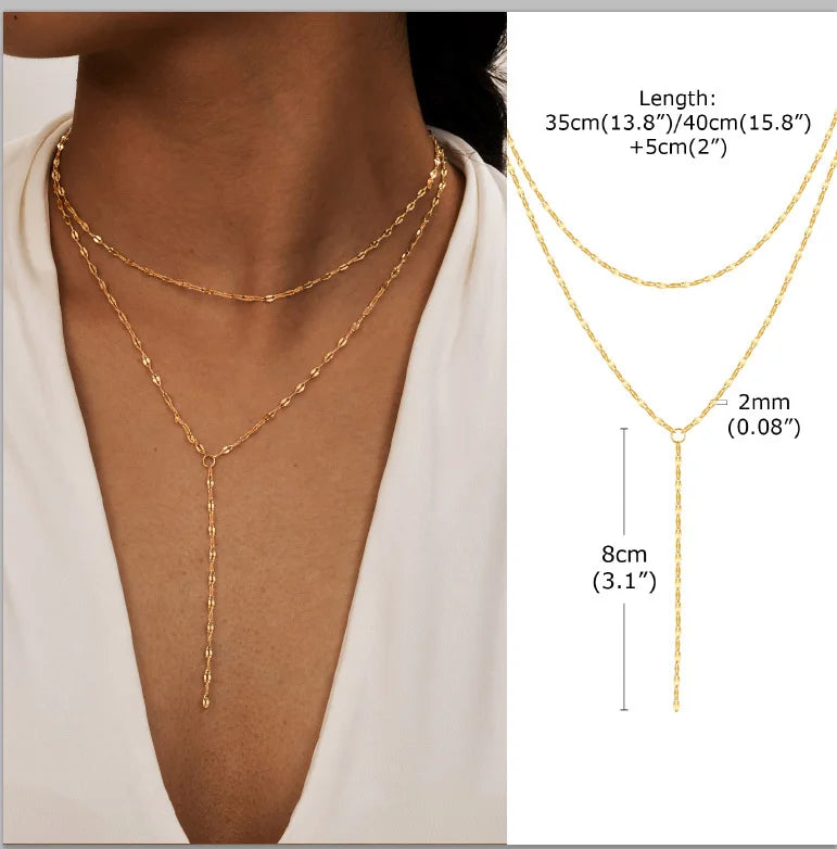 Éloria | Dainty Y-Lariat Elegance