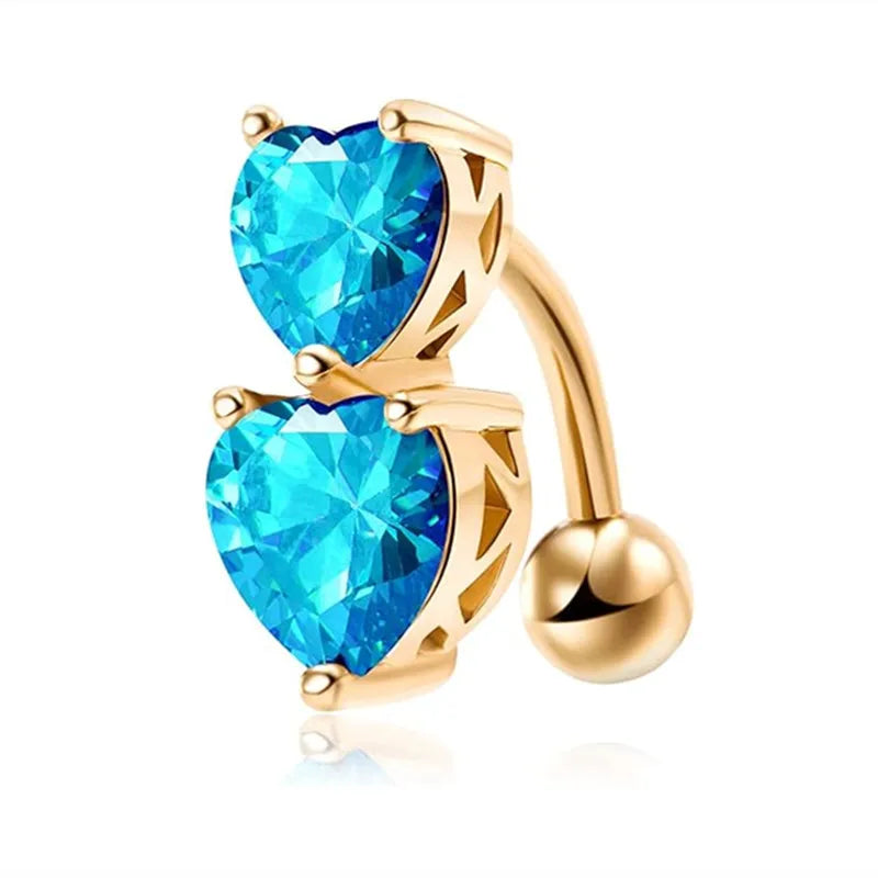 Aurivelle | 29 Crystal Belly Ring Styles
