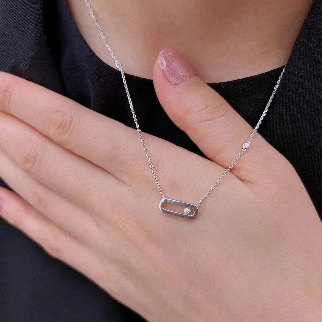 Oval Spark | 18K Gold-Plated | Zircon Necklace