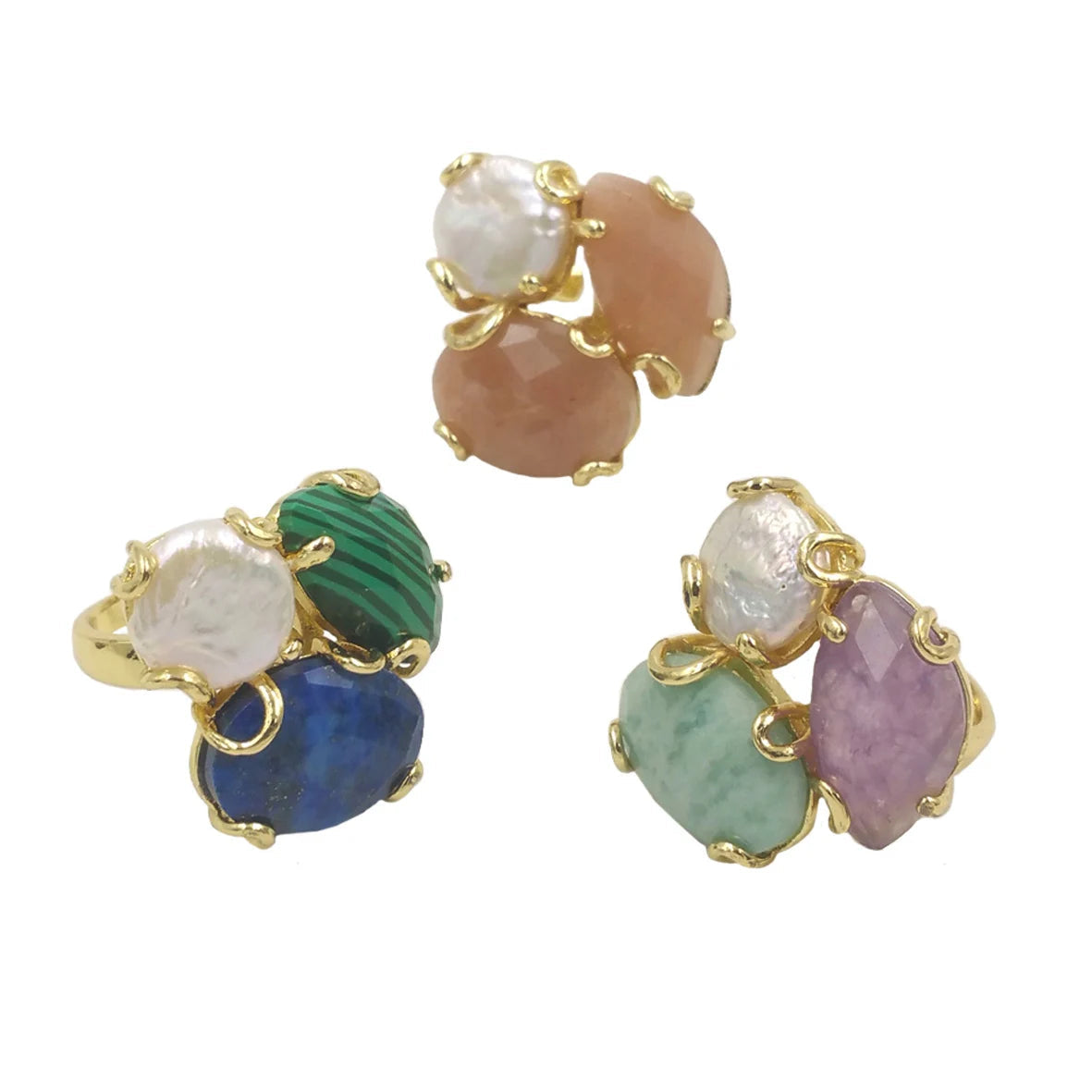 Trévoia | Trio of Stones in Gold