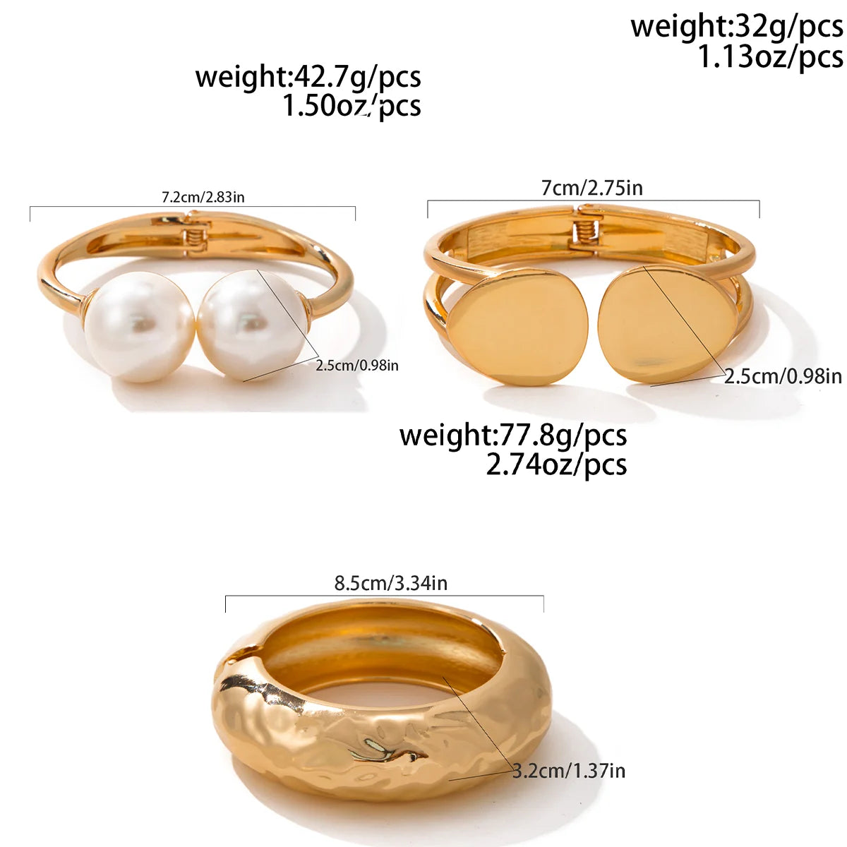 Bravura | Gold & Silver | Bold Cuffs