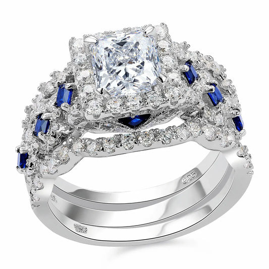 Sapphire Embrace — Silver Radiance