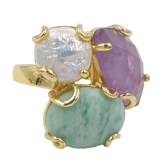 Trévoia | Trio of Stones in Gold