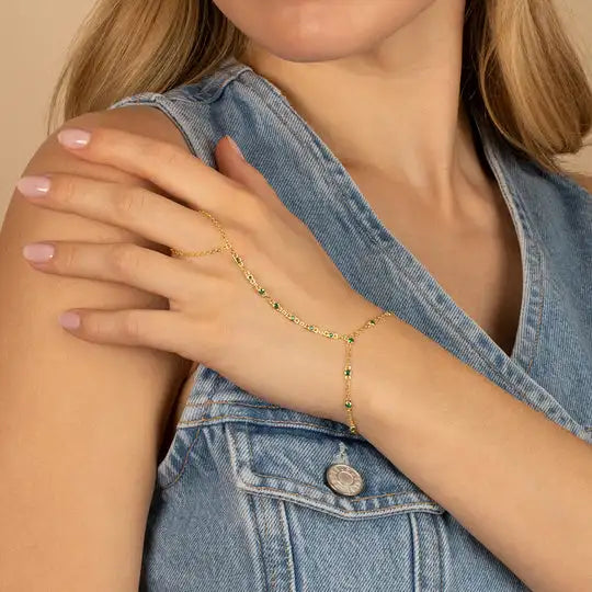 Prism | 18K Gold-Plated | Adjustable with CZ Stones