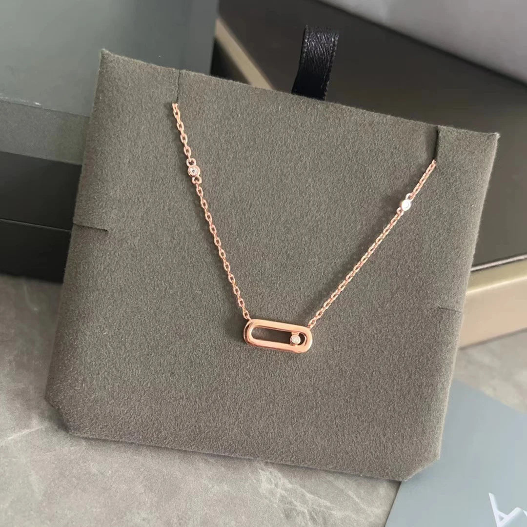 Oval Spark | 18K Gold-Plated | Zircon Necklace