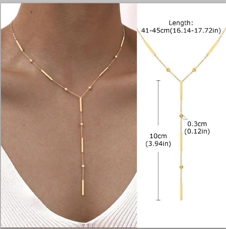 Éloria | Dainty Y-Lariat Elegance