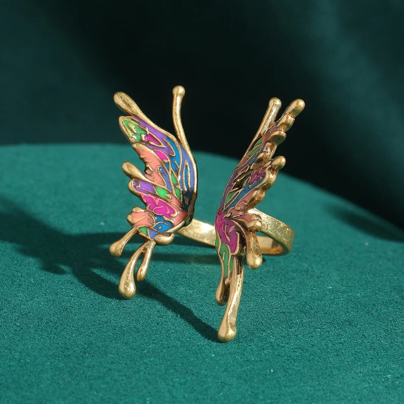 Papilloria | 18K Gold Jewelry | Enamel Butterfly Design