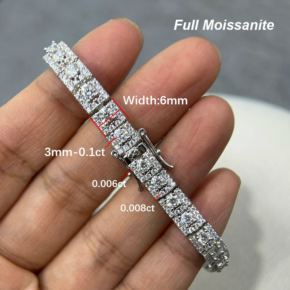 Lumora Tennis | 925 Gümüş | Tam Moissanite