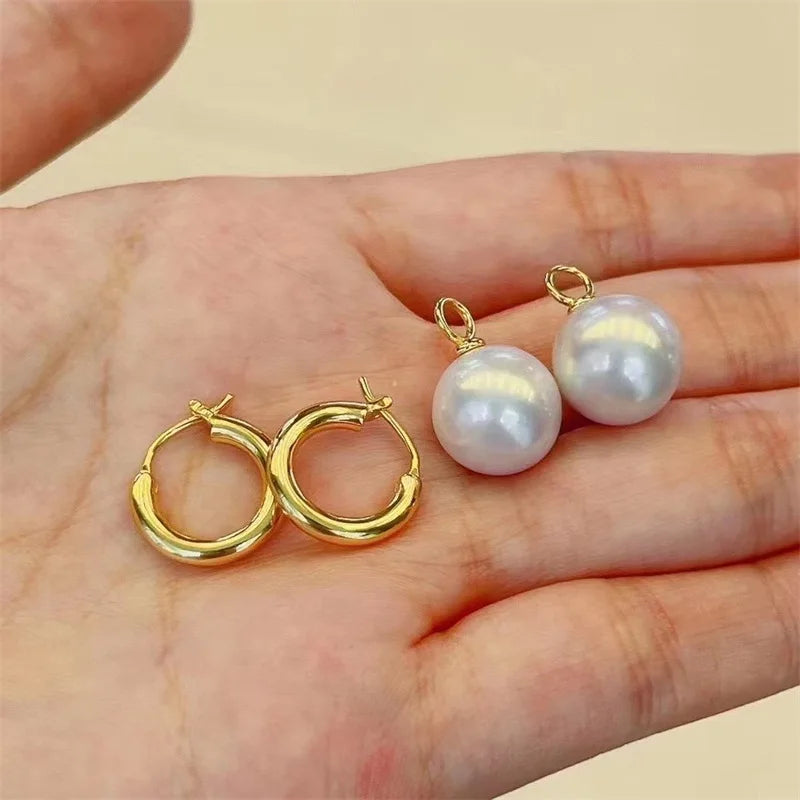 Aurivelle | South Sea Pearl Hoops