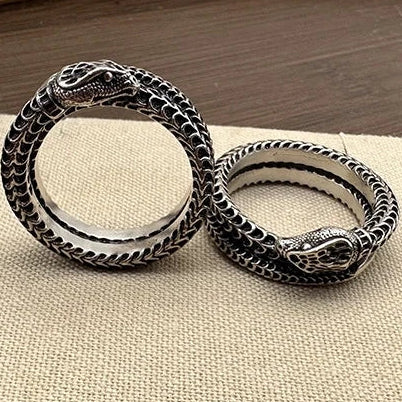 Serpenta Ring — Sculpted Italian Silver