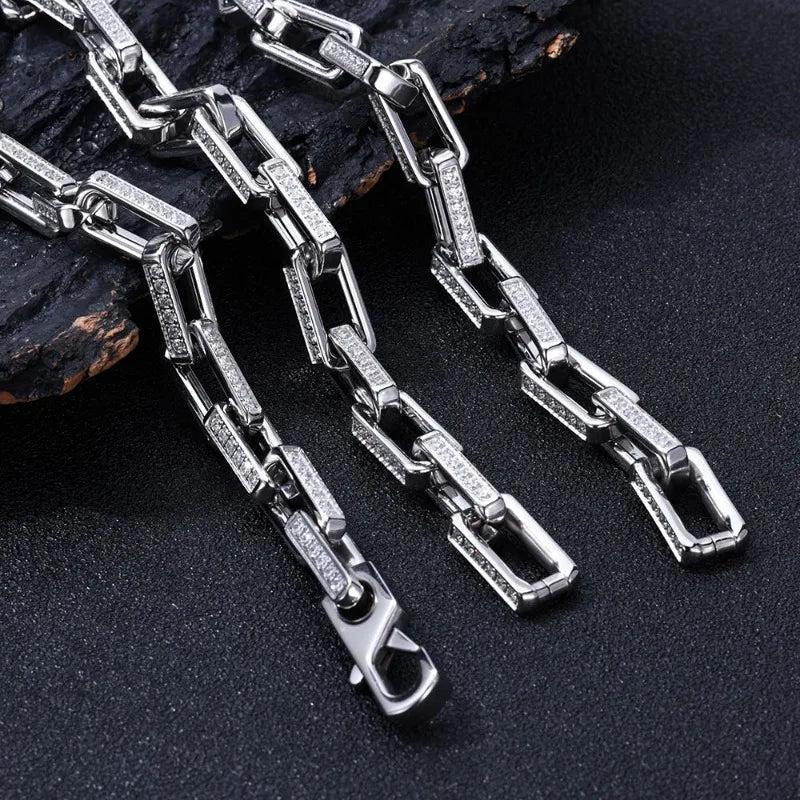 Bambozine Link | Titanium Steel | Zircon Inlay