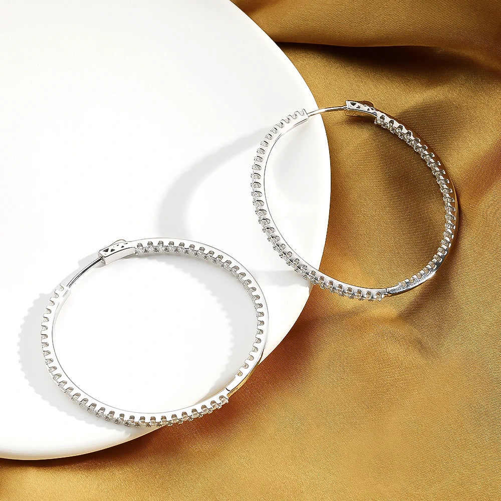 Auréline | Moissanite Hoop Brilliance
