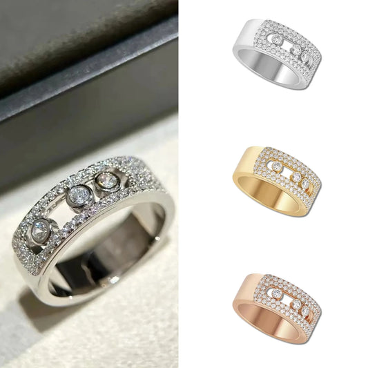 Ethereal Ring | Silver Jewelry | White Gold Zircon Band