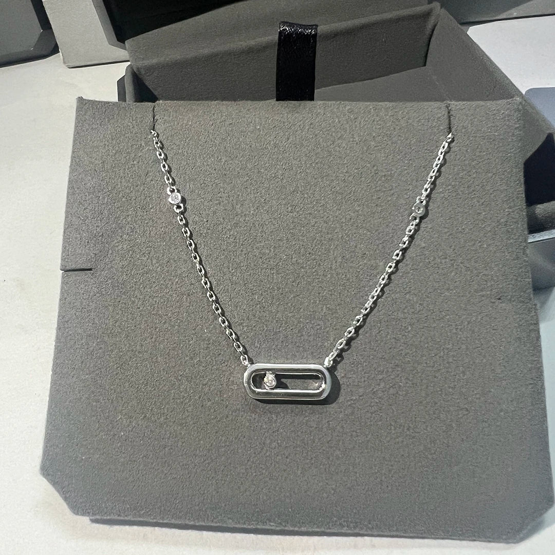 Oval Spark | 18K Gold-Plated | Zircon Necklace