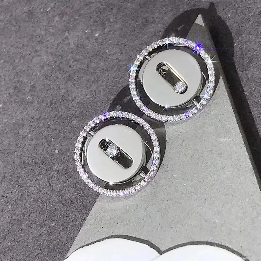 Rosé Étoile Studs | Rose Gold Jewelry | Rough Diamond Design