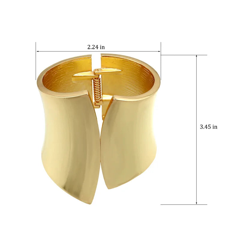 Aurévolta | Gold-Plated | Oversized Hinged