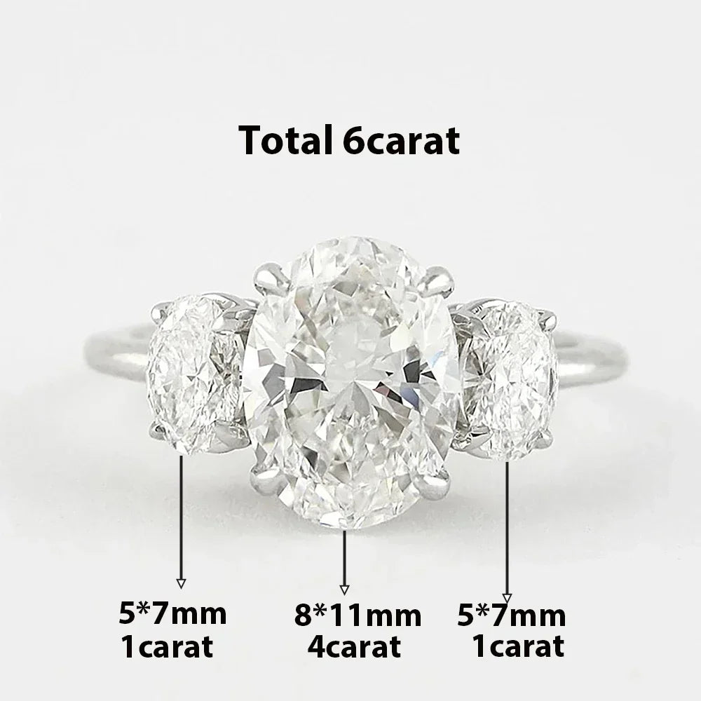 Eterna | 6 Karat Oval Moissanite Yüzük