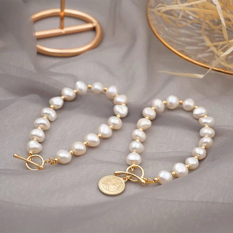 Baroque | Freshwater Pearl | Gold-Plated Charm