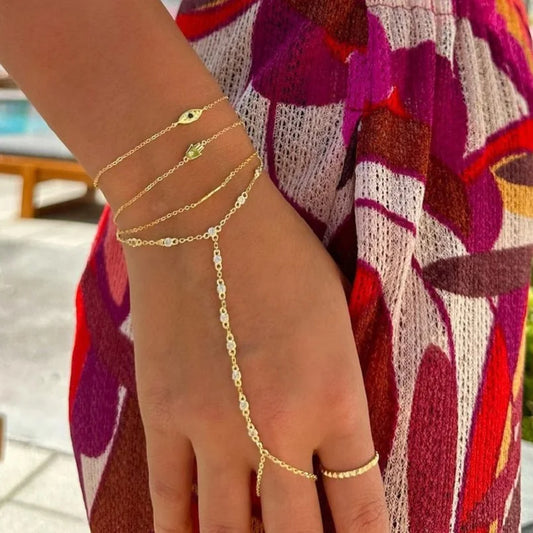 Prism | 18K Gold-Plated | Adjustable with CZ Stones