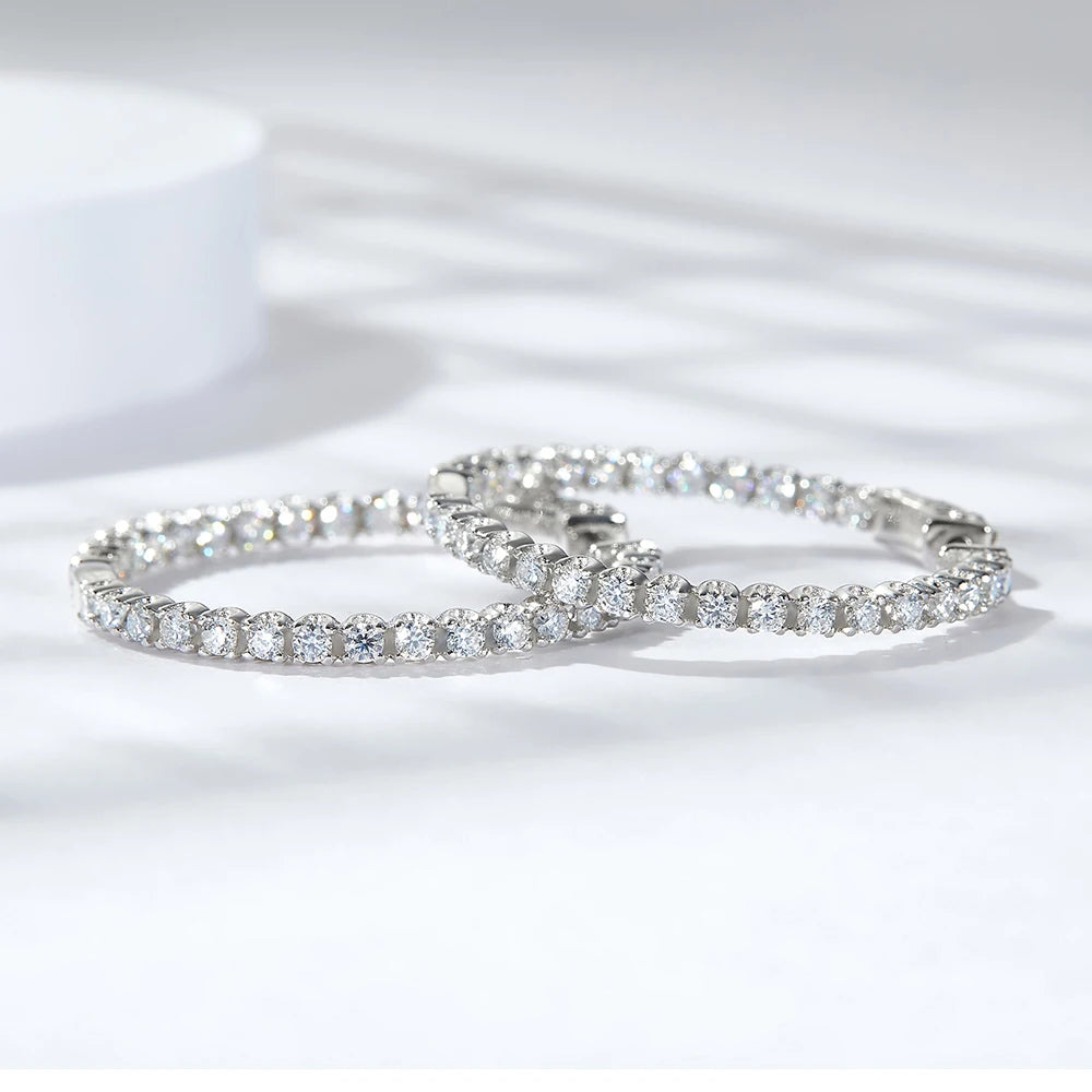 Auréline | Moissanite Hoop Brilliance