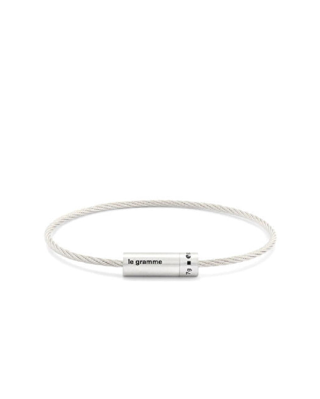 Le Gramme bracelet on a white background with brand name displayed.