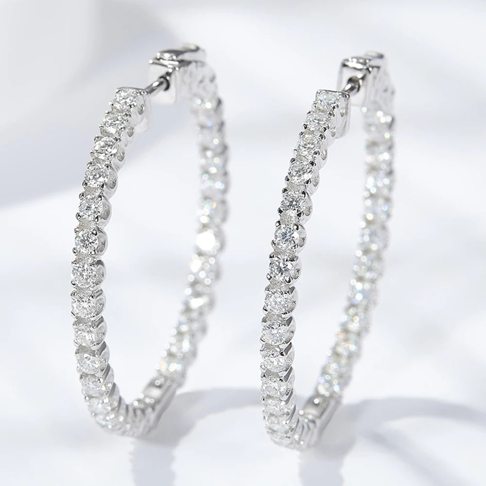 Auréline | Moissanite Hoop Brilliance