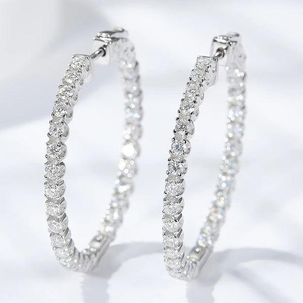Auréline | Moissanite Hoop Brilliance