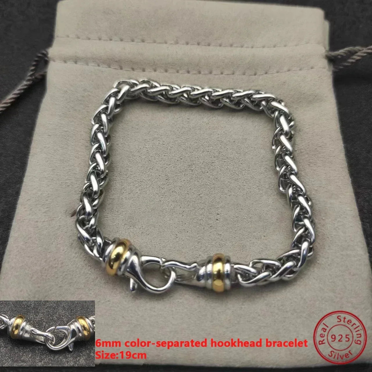 Éléganta | 925 Silver & Gold-Plated | Hookhead Byzantine