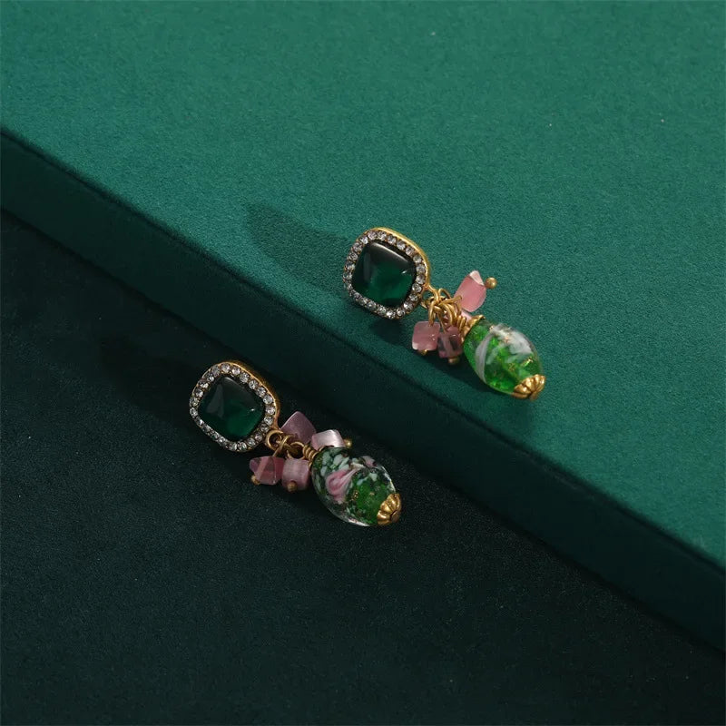 Rosabelle Jewelry Set | 24K Gold | Crystals & Pink Stones