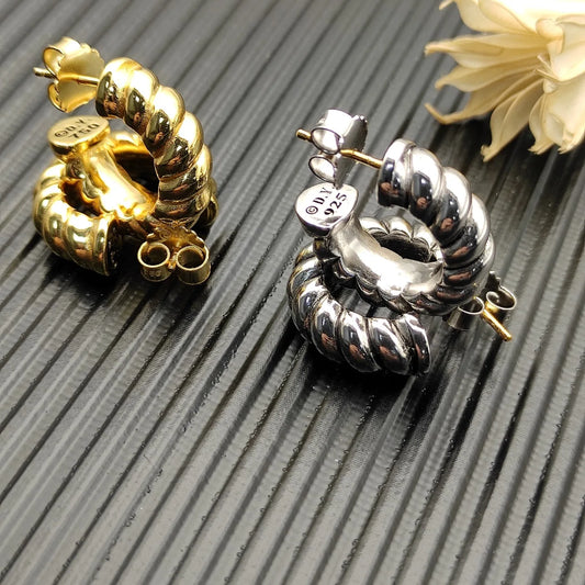 Spiralis | 925 Silver Spiral Studs Unisex