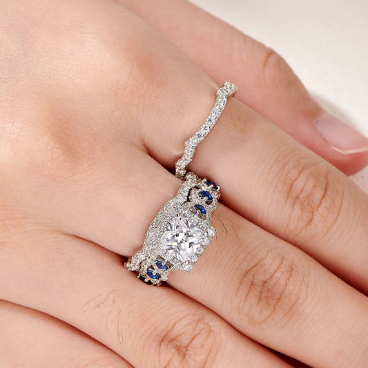 Sapphire Embrace — Silver Radiance